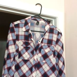 Prana Plaid Shirtdress